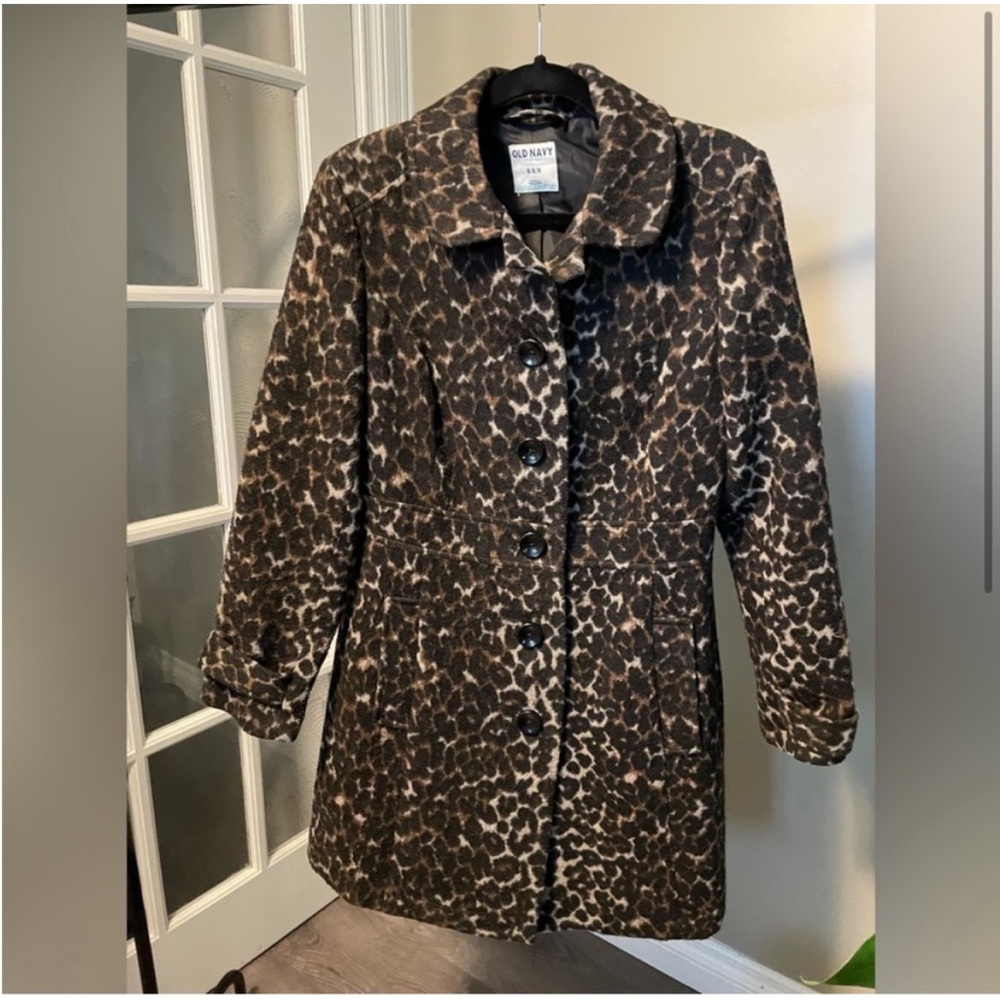 Old Navy Leopard Print Coat (M)